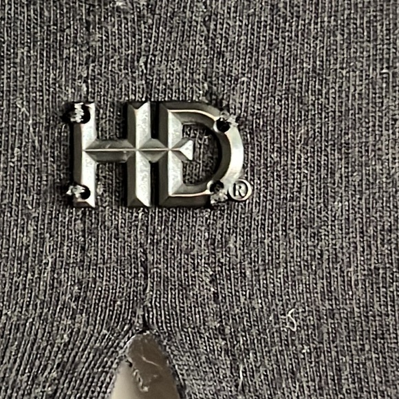 HARLEY Davidson Women’s EUC Black Button Up Long Sleeve Blouse Sz M - Picture 6 of 7